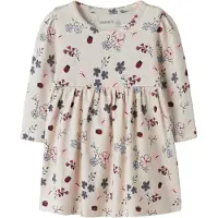 Name it Robe 'NBFKAMELIA' beige chiné / saphir / rose clair / rouge rubis