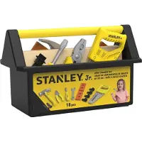 Stanley Jr. Pretend Play Open Toolbox Set Educational Toy Jaune Enfants