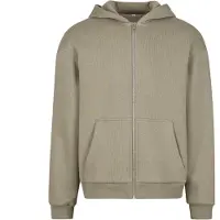 Build Your Brand Fluffy Full Zip Sweatshirt Vert L Homme