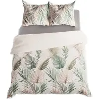 MARKIZETA HOME Literie, satin de coton, de haute qualité 200x220 Lush feuilles
