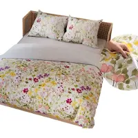 MARKIZETA HOME Linge de lit, parure de lit en satin de coton 200 x 220 cm « Florina » - Motifs floraux colorés