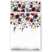 MARKIZETA HOME Literie, satin de coton, exclusif, premium 160x200 Jolanda Fleurs colorées