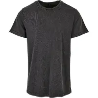 Build Your Brand Acid Washed Round Neck Tee Noir - Build Your Brand BY190 - Taille L