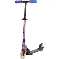 Boarddistribution Story Wild Kids Trottinette pliable NEO LED - Trottinette cool pour enfants avec guidon réglable & frein à pied