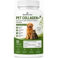 ZIMETER PET COLLAGEN+ - Soin de la peau, du pelage et des articulations pour chiens - 30 gélules