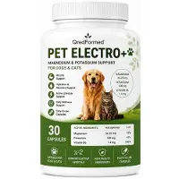 ZIMETER PET ELECTRO+ - Complément alimentaire à base de magnésium et de potassium pour chiens et chats - 30 gélules