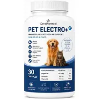 ZIMETER PET ELECTRO+ - Complément alimentaire à base de magnésium et de potassium pour chiens et chats - 30 gélules