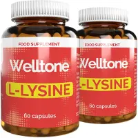 IncHealth Inter GmbH Welltone L-Lysine - 120 gélules (2 x 60 gélules), lot de 2