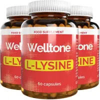 IncHealth Inter GmbH Welltone L-Lysine - 180 gélules (3 x 60 gélules), lot de 3