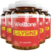 IncHealth Inter GmbH Welltone L-Lysine - 300 gélules (5 x 60 gélules), lot de 5
