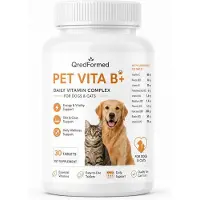 ZIMETER PET VITA B+ - Complexe vitaminique quotidien pour chiens et chats - 30 comprimés