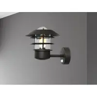 Elstead Lighting Applique d'extérieur avec détecteur Helsingor, noire, 1xE27x60W, métal, dim. : 23,6 x 21,8 x 26 cm, IP44, Elstead