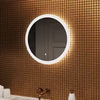 Artforma Miroir de salle de bain avec éclairage LED 60cm, interrupteur tactile