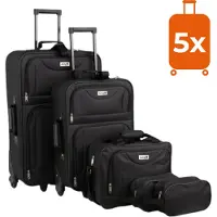 Jurhan Coffret de voyage TRAVEL, 5 pièces, noir
