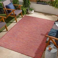 FashionHome GmbH In & Outdoor Tapis - Tapis résistant aux intempéries pour balcon, terrasse, jardin, salon, cuisine - Résistant, Résiste aux rayons UV & à l'eau - Taille 80 x 150 cm, Arc-en-ciel