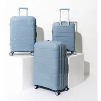 Jet Lag Lot de 3 Valises - - Madrid - Rigides - Bleu Gris