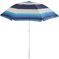 Floraland Parapluie de plage JKB04 bleu arc-en-ciel