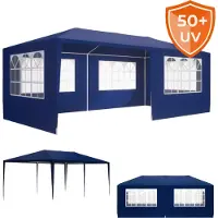 Jurhan Tente de réception NEAPOL, 3x6m, bleu
