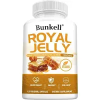 Bunkell Royal Jelly 1995mg (120 capsules) Complément alimentaire, système immunitaire, cœur, peau, mémoire, focus, anti-âge