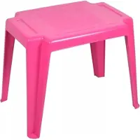 OER Table pour enfants en plastique rose Jardin Lolek