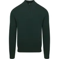 Steppin' Out Pull Half Zip Laine Merino Vert Caccia