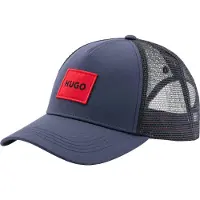 HUGO Casquette 'Kody' bleu nuit / rouge sang