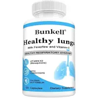 Bunkell Healthy Lungs (120 gélules) Complément alimentaire, poumons, voies respiratoires, santé pulmonaire, purification, détoxification, santé des voies respiratoires