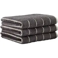 Cawoe Serviette anthracite / gris clair