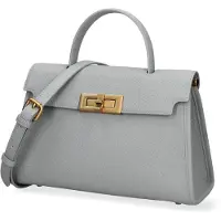 Chiara Ferretti Sac à main Celestea Lux, en cuir, collection "Dollar", fabriqué en Italie. Élégant et polyvalent