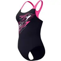Speedo Medley Logo Medalist Swimsuit Noir UK 40 Femme