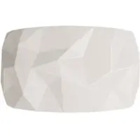 Zafferano Angled Applique D'Intérieur En Céramique Artisanale Led Avec Gradation Triac Et Température De Couleur Réglable, Finition Blanc, 22.2W