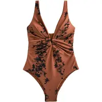 Next Maillot de bain modelant marron / noir