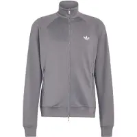 Adidas Veste de survêtement 'Trefoil Essentials' pierre / blanc
