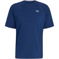 Adidas Tech Trefoil Essentials Polyester Short Sleeve T-shirt Bleu S Homme