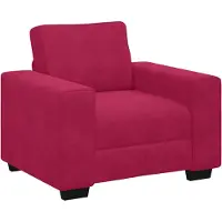 vidaXL Fauteuil Bordeaux 100x77x82 cm Velours