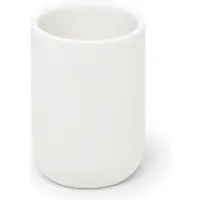 Umbra Gobelet de salle de bain en résine Junip blanc