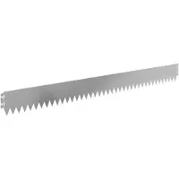 vidaXL Bordure de jardin, 30 pièces, 103 x 10 cm, acier, argenté