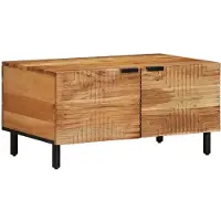vidaXL Table basse 80x50x40 cm en bois massif d'acacia