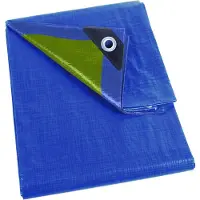 Perel Bache - Bleu/kaki - Résistant - 6 X 8 M