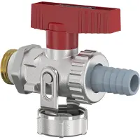 Broen Robinet à Boisseau Spherique Kfe 1/2' - Passége Pn 16 Avec Raccord Pour Tuyau