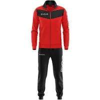 Givova Survêtement Multisport - - TUTA VISA - Garçon - Rouge/Bleu - 100% Polyester