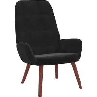 vidaXL Fauteuil relax noir velours