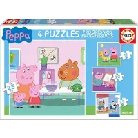 Educa Puzzle 12+16+20+25 pièces Pepa Pig 16817