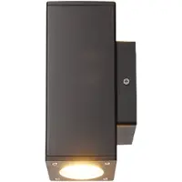 Heitronic Applique murale extérieure GALERA, anthracite, 2 lumières, hauteur 18,6 cm