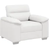 vidaXL Fauteuil blanc 100x81x84 cm Simili cuir