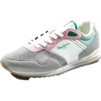 Pepe Jeans Baskets basses enfant LONDON BUBBLE G filles - Gris - 36