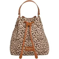 Pepe Jeans pour femme. PL0300056 Sac à main beige Ganya (OSFA), Casuel, Imprimé animal, Coton