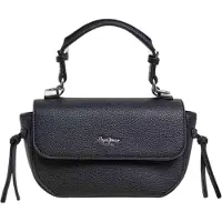 Pepe Jeans pour femme. PL0300112 Sac Ambra Script noir (OSFA), Casuel, Polyuréthane