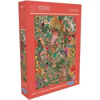 Gibsons Puzzle Soleil - 1000 pièces - Animaux de la jungle - carton durable