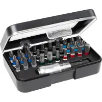 Wiha Jeu D'Embouts Standard De 25 Mm Mélange De 31 Pièces De 1/4" C6,3 Dans Un Coffret Et Clip Attache-ceinture Compris (41131)
